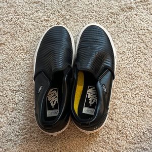 Black slip on vans